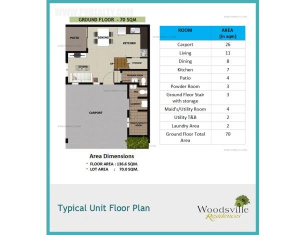 Woodsville Residences Model E House Lot For Sale In