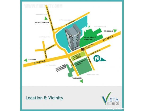 Studio Units at Vista Residences Taft